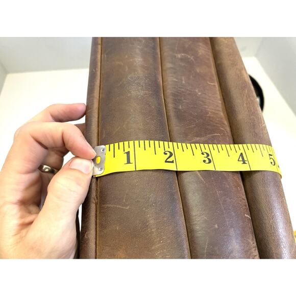 Jack&Chris Brown Leather Laptop Messenger/Briefcase – Men’s Business Travel - Picture 10 of 10